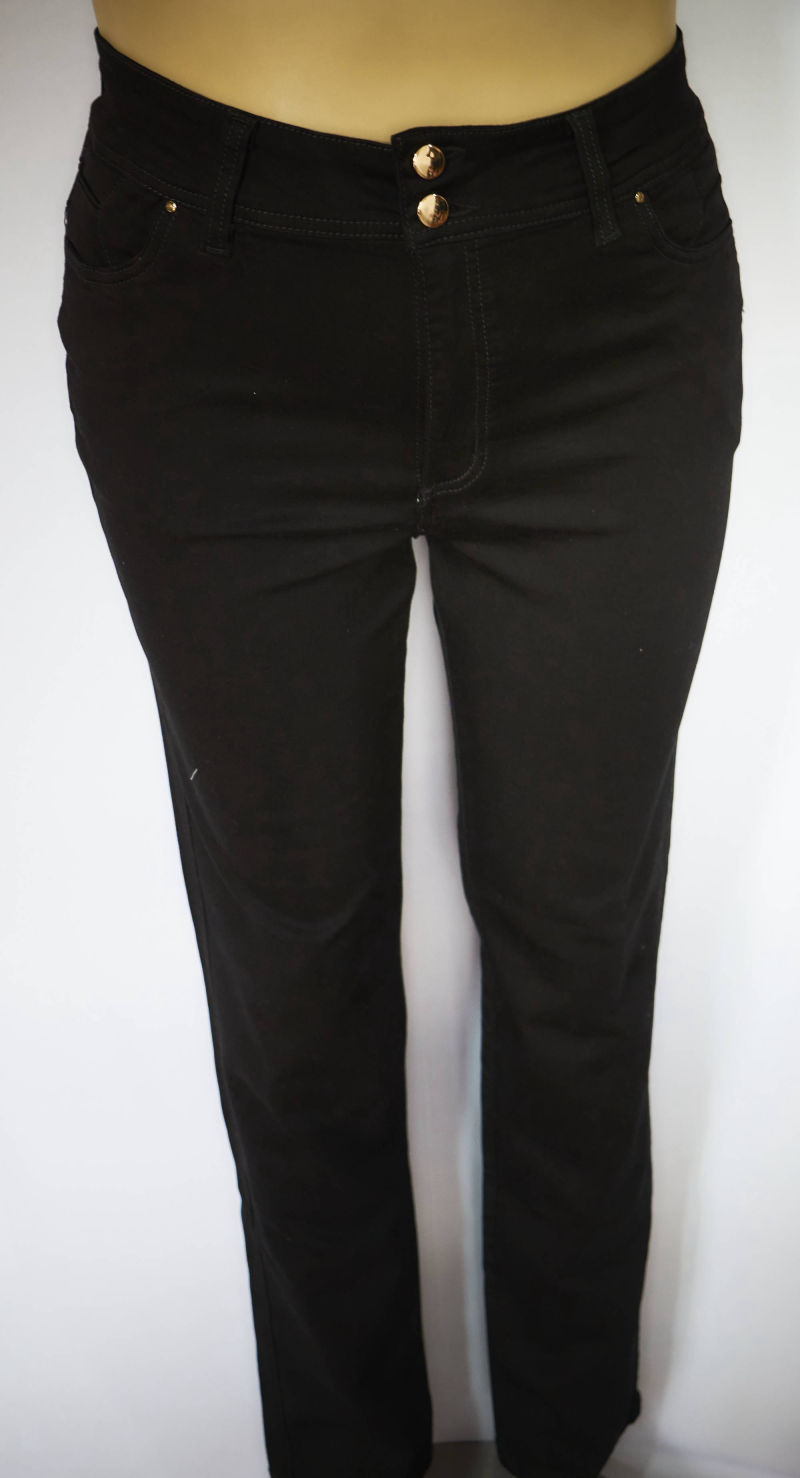 Pantalones Jeans Negro, piel de durazno Tallas 16 a la 22 de JoPlus Tallas Grandes