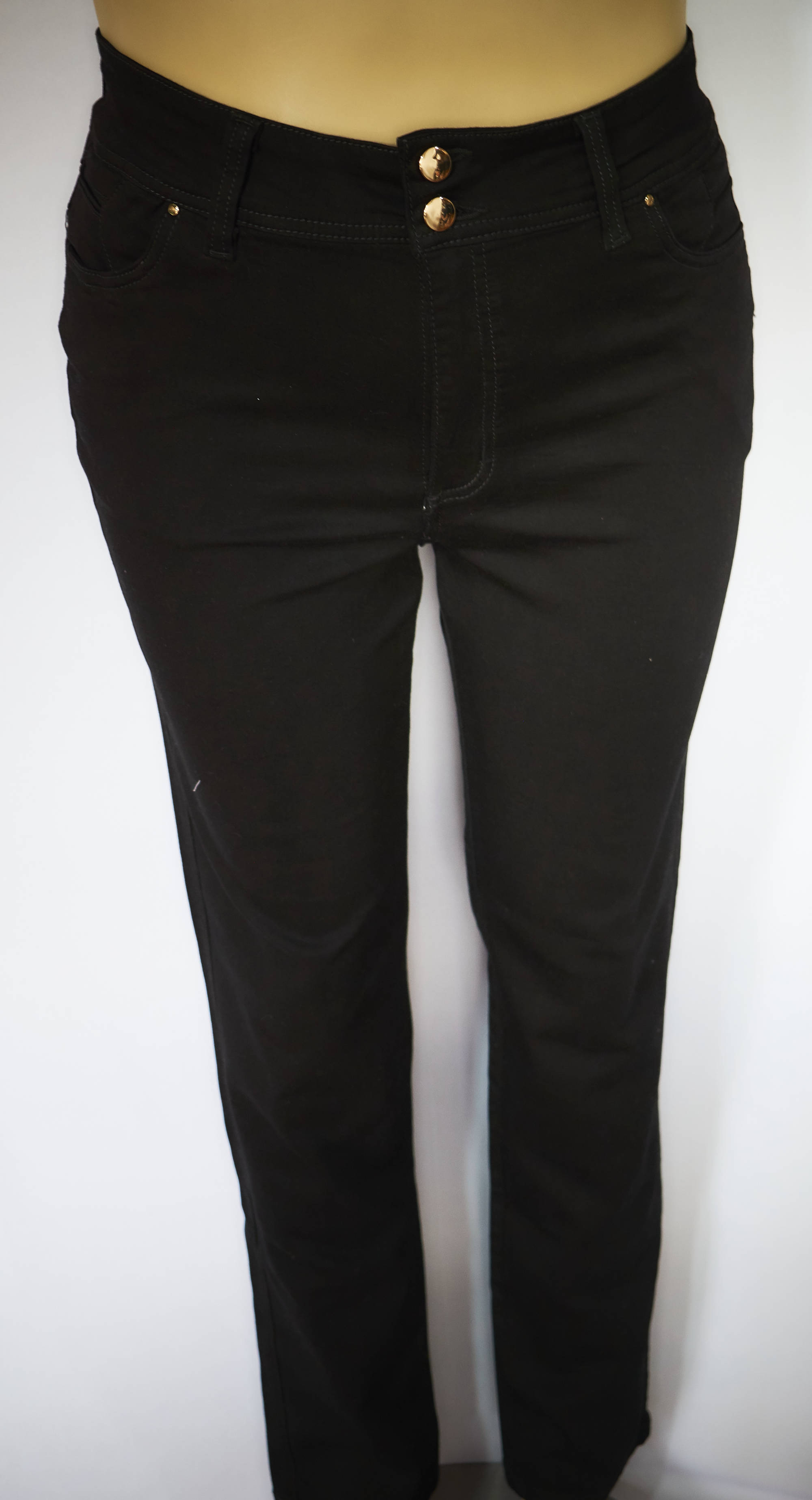 Pantalones Jeans Negro, piel de durazno Tallas 16 a la 22 de JoPlus Tallas Grandes