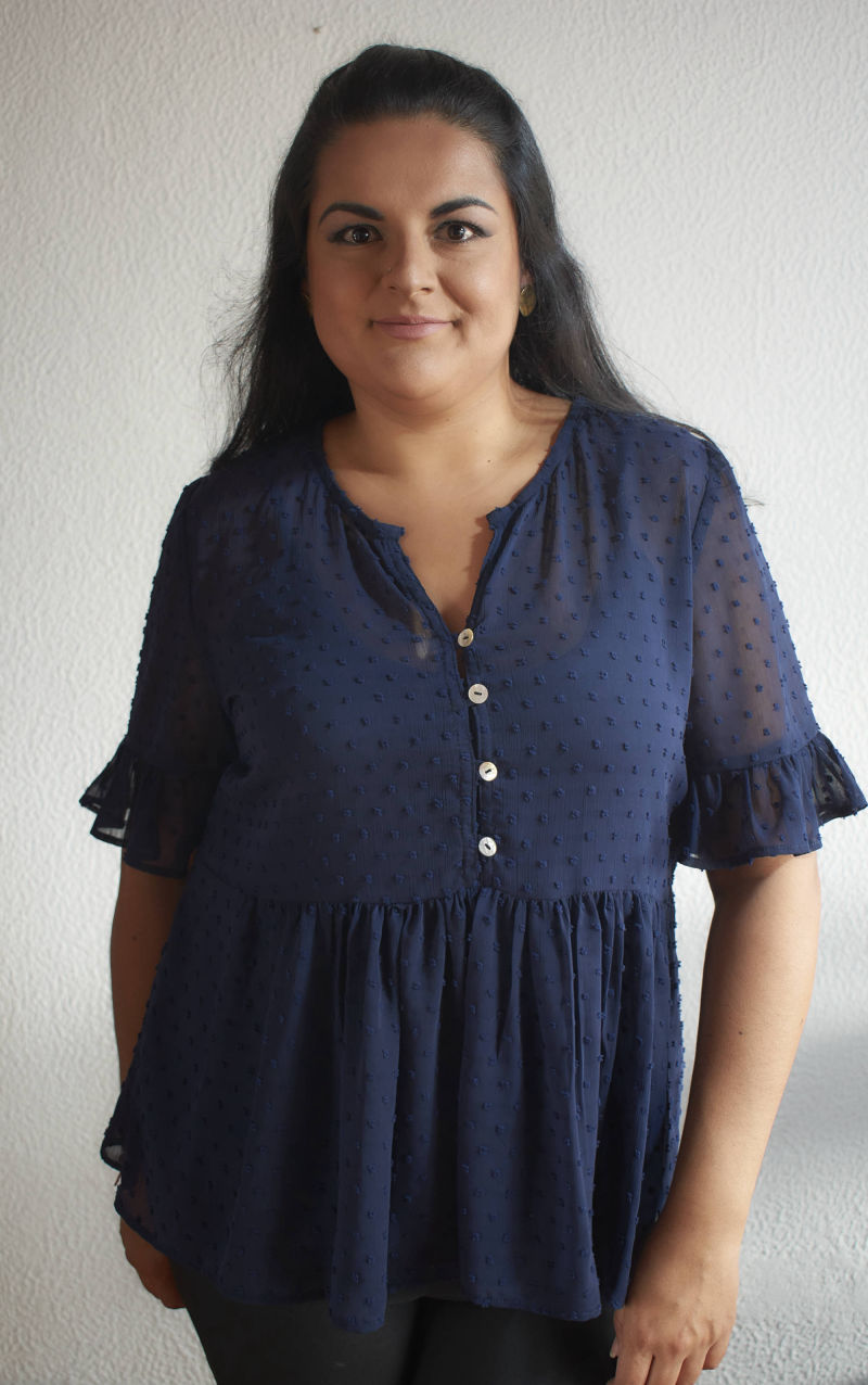 Blusa de JoPlus Tallas Grandes color azul oscuro