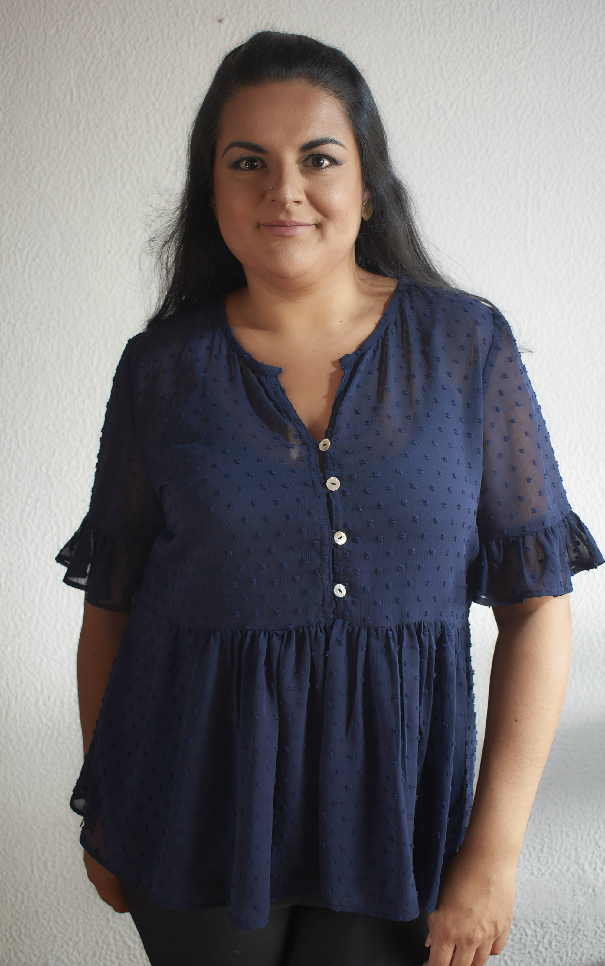 Blusa de JoPlus Tallas Grandes color azul oscuro