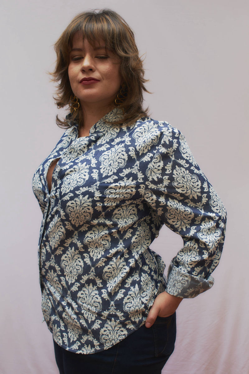 Blusa de JoPlus Tallas Grandes con estampado Tallas XL a la XXL
